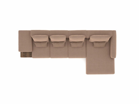 Luxury Beige Corner sofa L-shape Upholstered furniture Living room Designer Furnishings