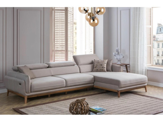 Living room Furnishings Designer Gray Corner sofa L-shape Sofa Couch Upholstered furniture