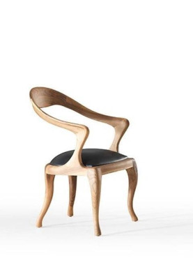 Modern Wood Chair Dining room Seating Furniture Designer Armchair Luxury Chairs