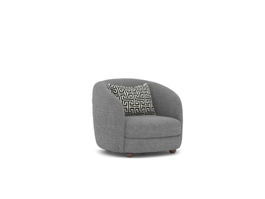 Gray Armchair Designer Seat Furniture Upholstered furniture Living room new Seat Furnishings