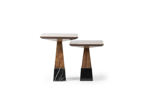 2x side table Wood Coffee table Living room Luxury Design Furniture Furnishings