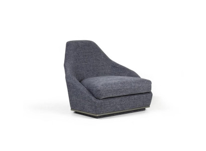 Modern Design Armchair Gray Upholstered Chair Luxury Living room Seat Textile new