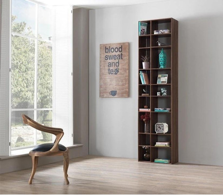 Modern Brown Wood Bookshelf Living room Shelves Furnishings new Furniture