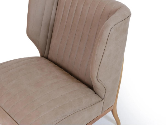 Gray Armchair Designer Seat Couch Modern Living room Upholstered furniture new