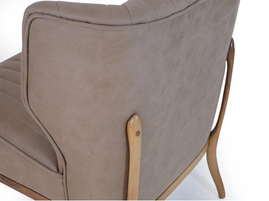 Gray Armchair Designer Seat Couch Modern Living room Upholstered furniture new