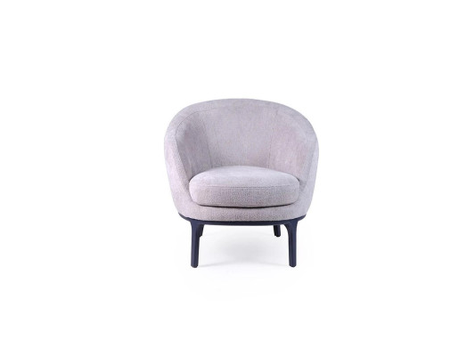 Designer Luxury Gray Armchair Upholstery Couch Seat Modern Textile Upholstered furniture