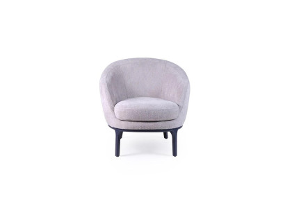 Designer Luxury Gray Armchair Upholstery Couch Seat Modern Textile Upholstered furniture