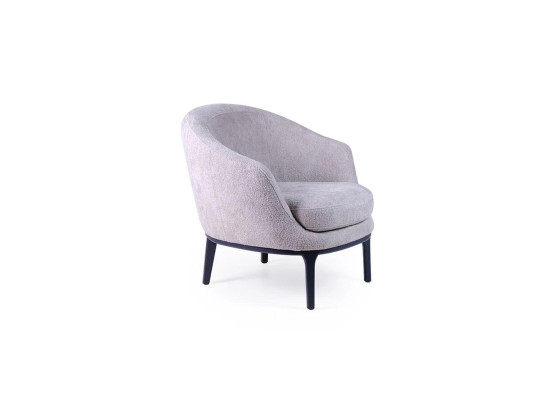 Designer Luxury Gray Armchair Upholstery Couch Seat Modern Textile Upholstered furniture