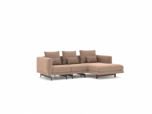 Designer Furniture Beige Corner Suite Upholstered furniture Living room Sofa Couch