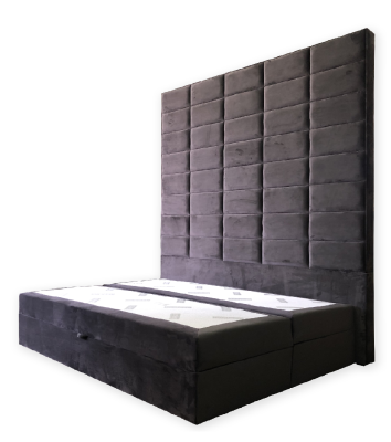 Double bed Upholstery Bed Brown 180x200 Beds Luxury Design Furniture Wall Panel new