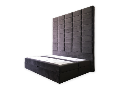 Double bed Upholstery Bed Brown 180x200 Beds Luxury Design Furniture Wall Panel new