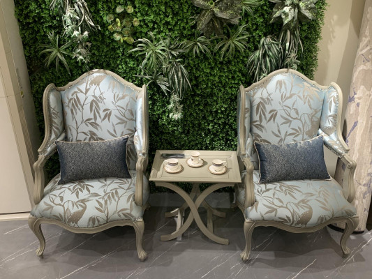 Armchair Fabric Single Seater Furniture Relax Seat Design Couch Textile Living room Armchair