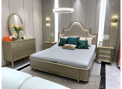 Bedroom Design Bed Set Suite Beds 2x Bedside table 3-piece. Furniture complete