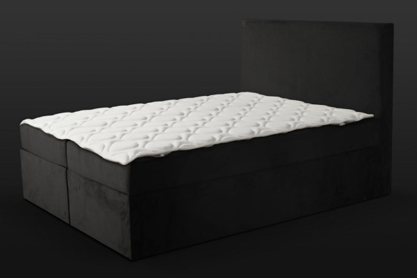 Black Double bed Classic s Bedroom furniture Design Elegant Fabric new