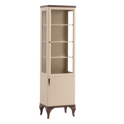Single Display case Single Door Wardrobe Furniture Glass Cabinet Furniture Wood Cabinets