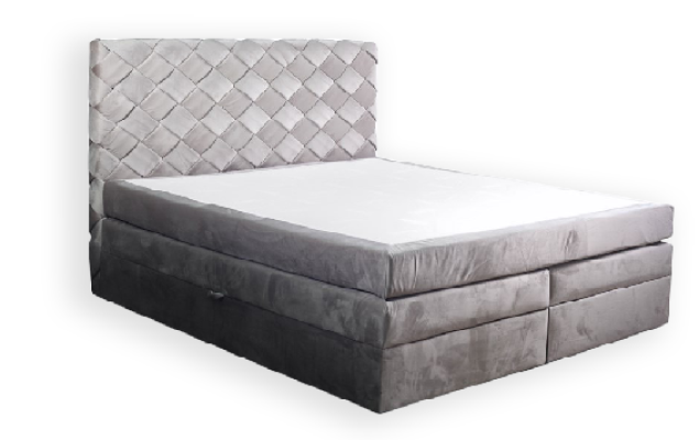 Boxspring Bed Leather Bed 180x200cm Hotel Double bed Luxury Beds Modern new