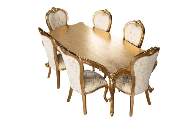 Table 6x Chairs Dining room Suite Set Complete's Set 7tlg new Dining set