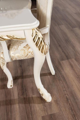 Classic r Dining table Beige Design Table Wood Tables Furniture Living room
