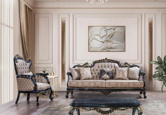 Luxury sofa set 3+3+1+1 seater classic set design sofa upholstery couch new
