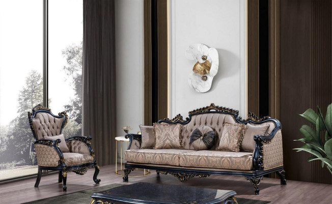 Luxury sofa set 3+3+1+1 seater classic set design sofa upholstery couch new