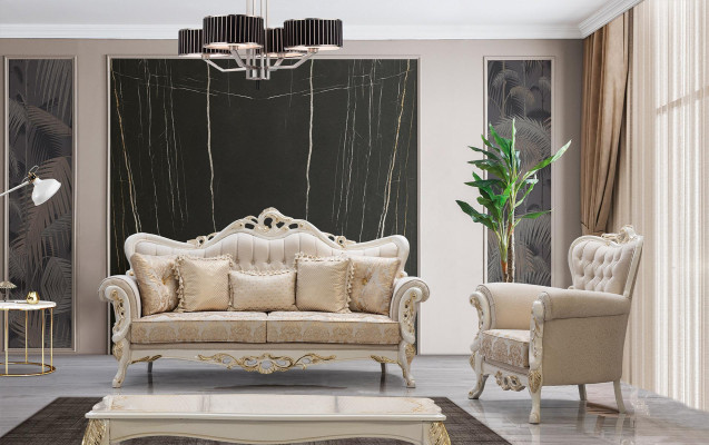 Sofa set 3+1 Seater Set Design Sofa Upholstery Couches Couch Classic r Luxury