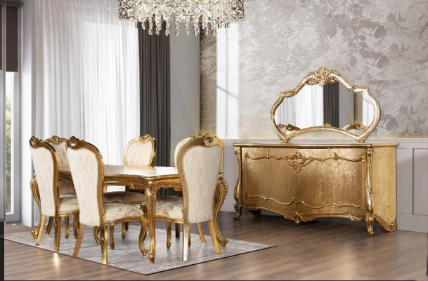 Luxury Dining table Dining room Table Gold Tables Dining tables Furniture Classic r style new