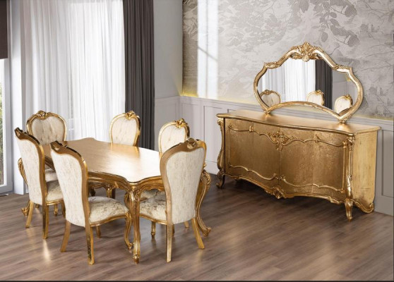 Luxury Dining table Dining room Table Gold Tables Dining tables Furniture Classic r style new