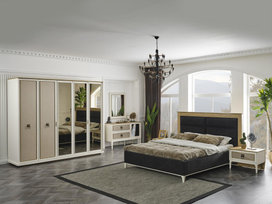 Double bed Bed Upholstery Beds Furnishings Furniture Bed frame Fabric