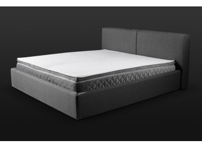 Gray Double bed Upholstery Beds bed base Design Elegant Fabric Bed