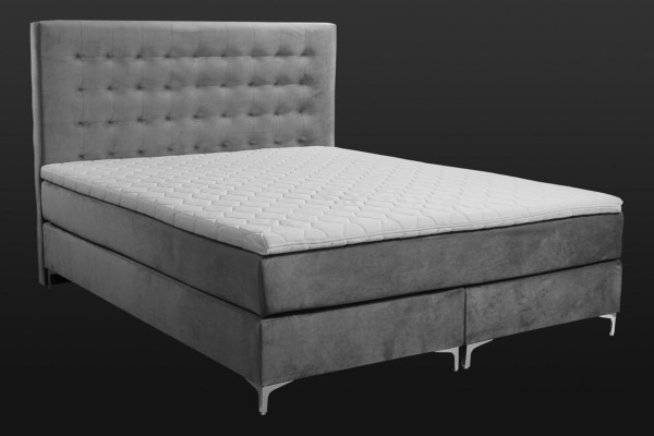 Gray Double bed Classic s Bedroom furniture Design Elegant Fabric new