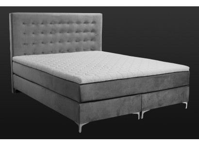 Gray Double bed Classic s Bedroom furniture Design Elegant Fabric new
