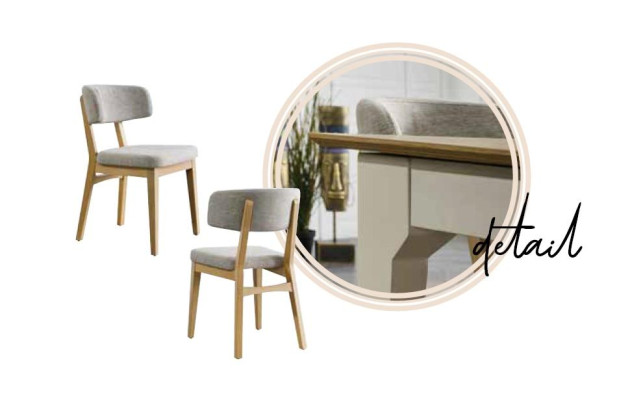 Chair Dining room Armchair Chairs Wood Beige Single Seater Modern Armchair
