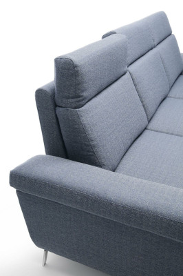 Living room Textile L-shape Sofas Gray new Corner sofa Couch Upholstered furniture