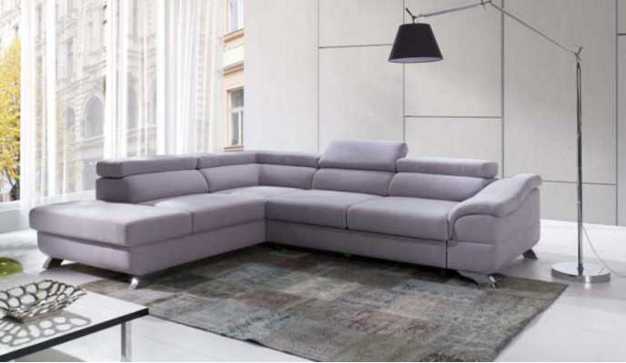 Corner sofa with Bed function Living landscape Sofa Corner sofa Couch Corner Upholstery Suite