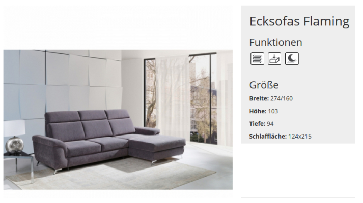 Sofa bed Sofa Upholstery Functional Living room Corner sofa Textl Seat Suite