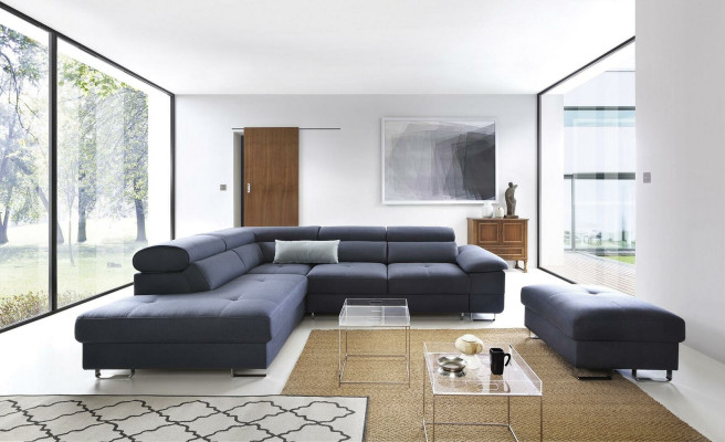 Textile Sofa Corner sofa Sofa Couch Upholstery Living landscape Textile Sofas Couches L-shape