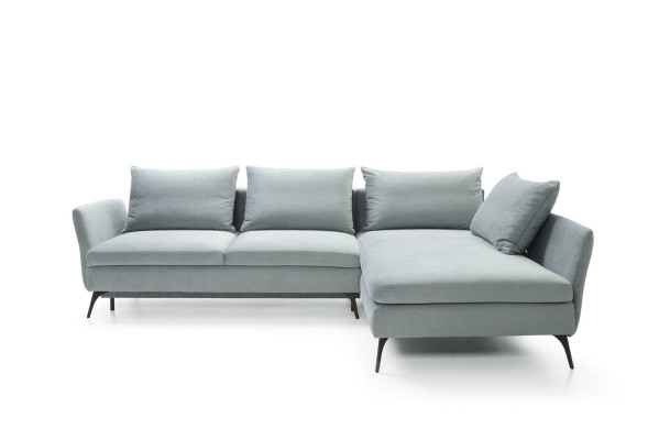 Living room Green Furniture Textile Sofas Corner sofa L-shape Couch Upholstered furniture