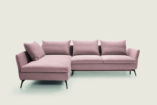 Living room Green Furniture Textile Sofas Corner sofa L-shape Couch Upholstered furniture