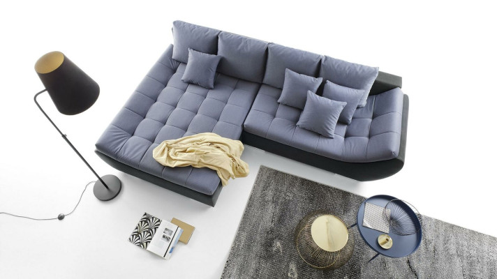 Modern Design Sofas Couchs Furniture Fabric L-shape Living room Corner sofa
