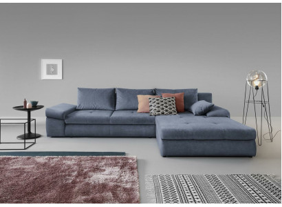 L-shape Seat Color Corner sofa Couch Upholstered furniture Living room Textile Grey