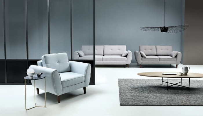 Sofas modern luxury Suite 3+2+1 Seat Textile Complete e Sets new Furniture