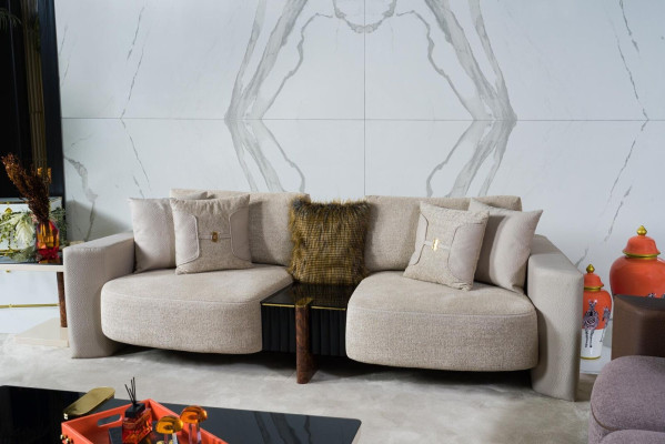 Sofa set 3+2+1 Seater Modern Relax Armchair Modern Style 3-piece Textile Fabric
