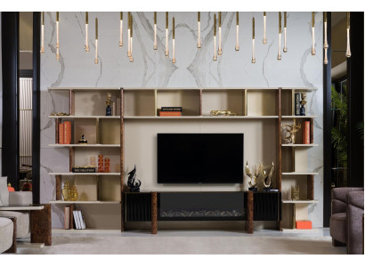 Wall units tv wall wood modern style shelf living room furniture wardrobe TV cabinet stand