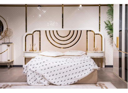 Modern Bedroom Set Bed + 2x Bedside tables Design Furniture 3 pcs. new