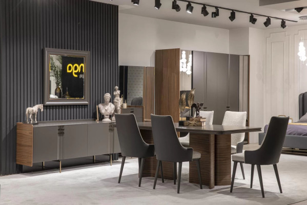 Luxury Dining room Set Dining table 6x Chairs Sideboard Dining set n Dining set 8 pieces