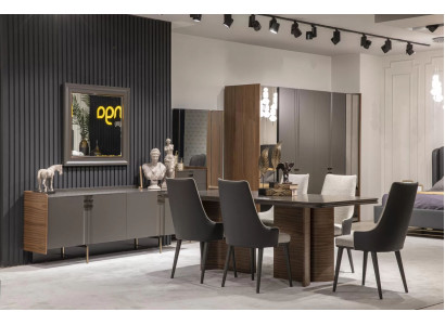 Luxury Dining room Set Dining table 6x Chairs Sideboard Dining set n Dining set 8 pieces