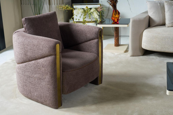 Design Armchair Luxury Armchair Relax Textile Armchair Club Lounge Modern Luxury