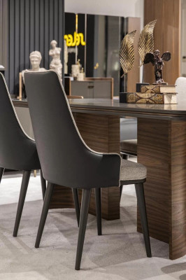 Dining room set luxury 6x chairs dining table dining set suite armchairs modern