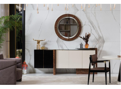 Sideboard Sideboard with Mirror Luxury Suite Chest of drawers Wood Chests of drawers Classic