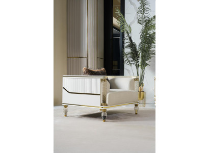 Design Suite Luxury Armchair Relax Textile White Armchair Relax Armchair Modern luxury